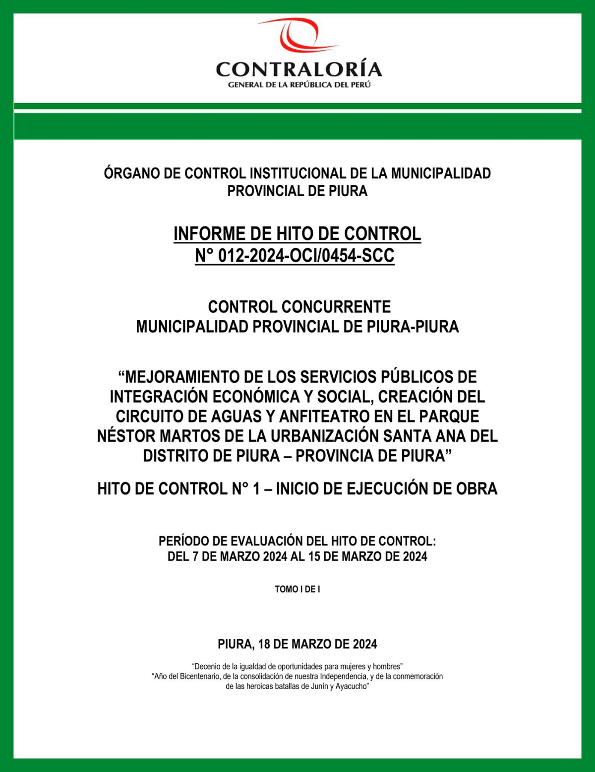 Parque de Aguas: Apareció la Contraloría apuntado hacia lado&nbsp;equivocado